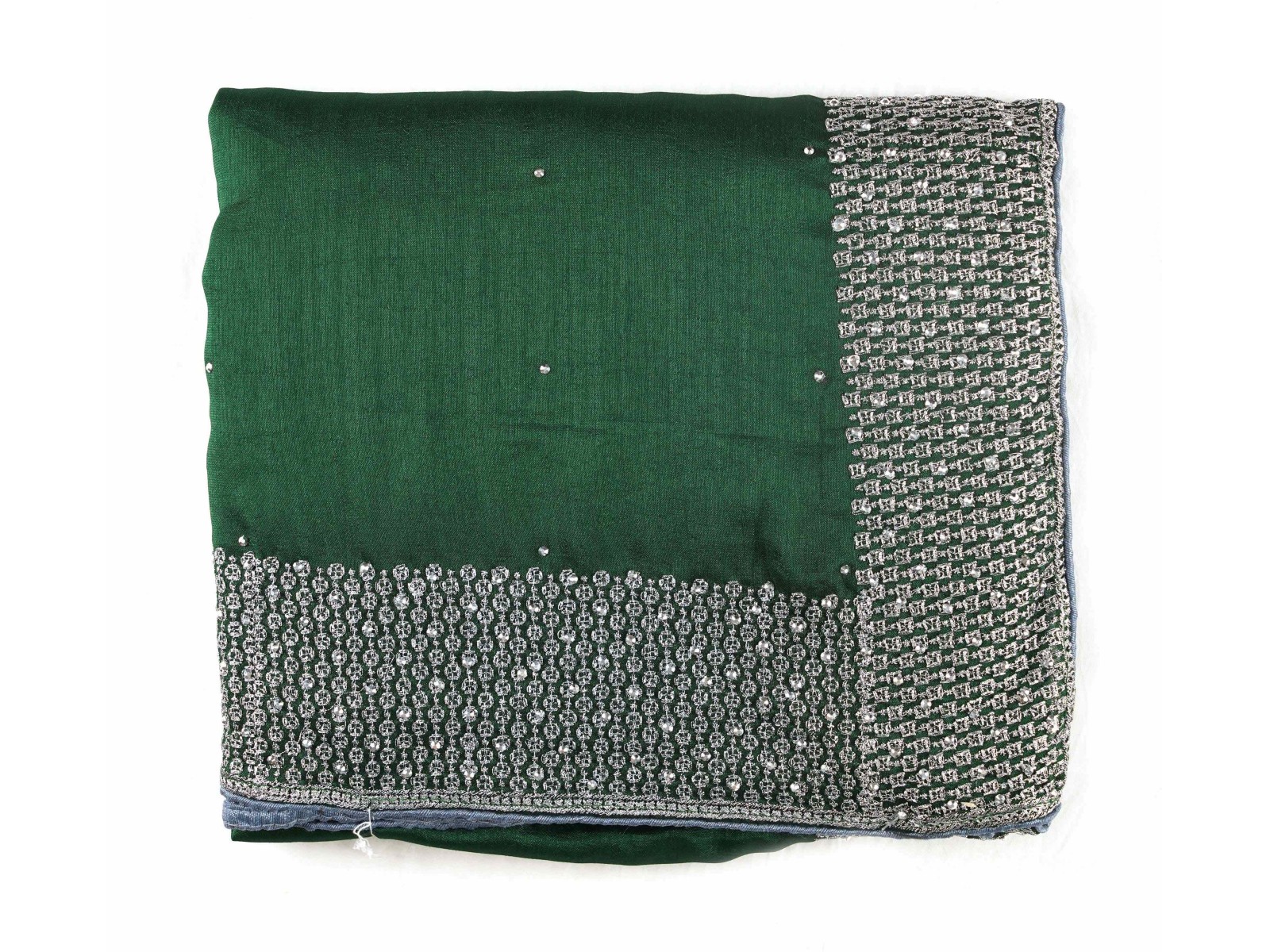 Jacquard Georgette Saree Green